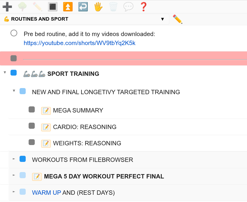 Todo app - main view